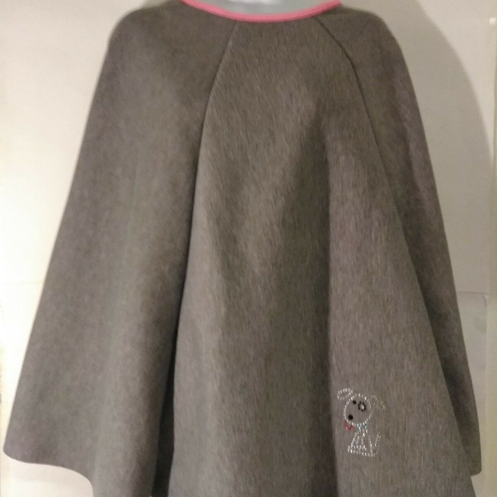 Rainbow Fall/Winter Women's Gray Poncho Sz:Small